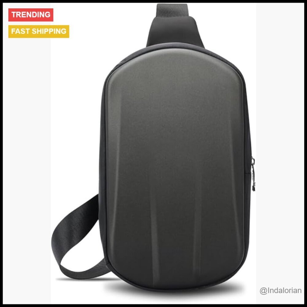 Hard Shell Crossbody Sling Bag Minimalist Commuting Everyday Essential